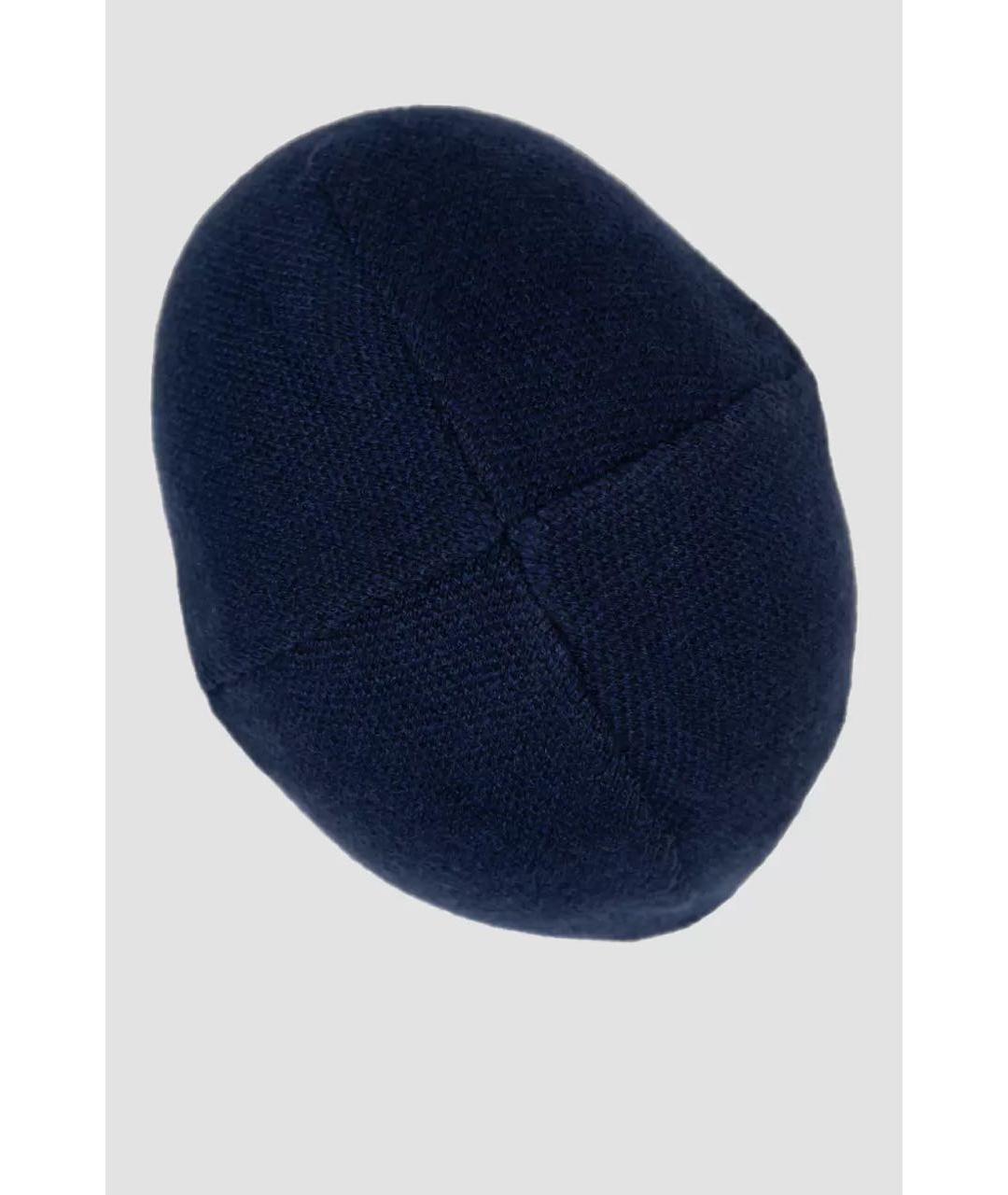 ZILLI Синяя кашемировая шапка, фото 3