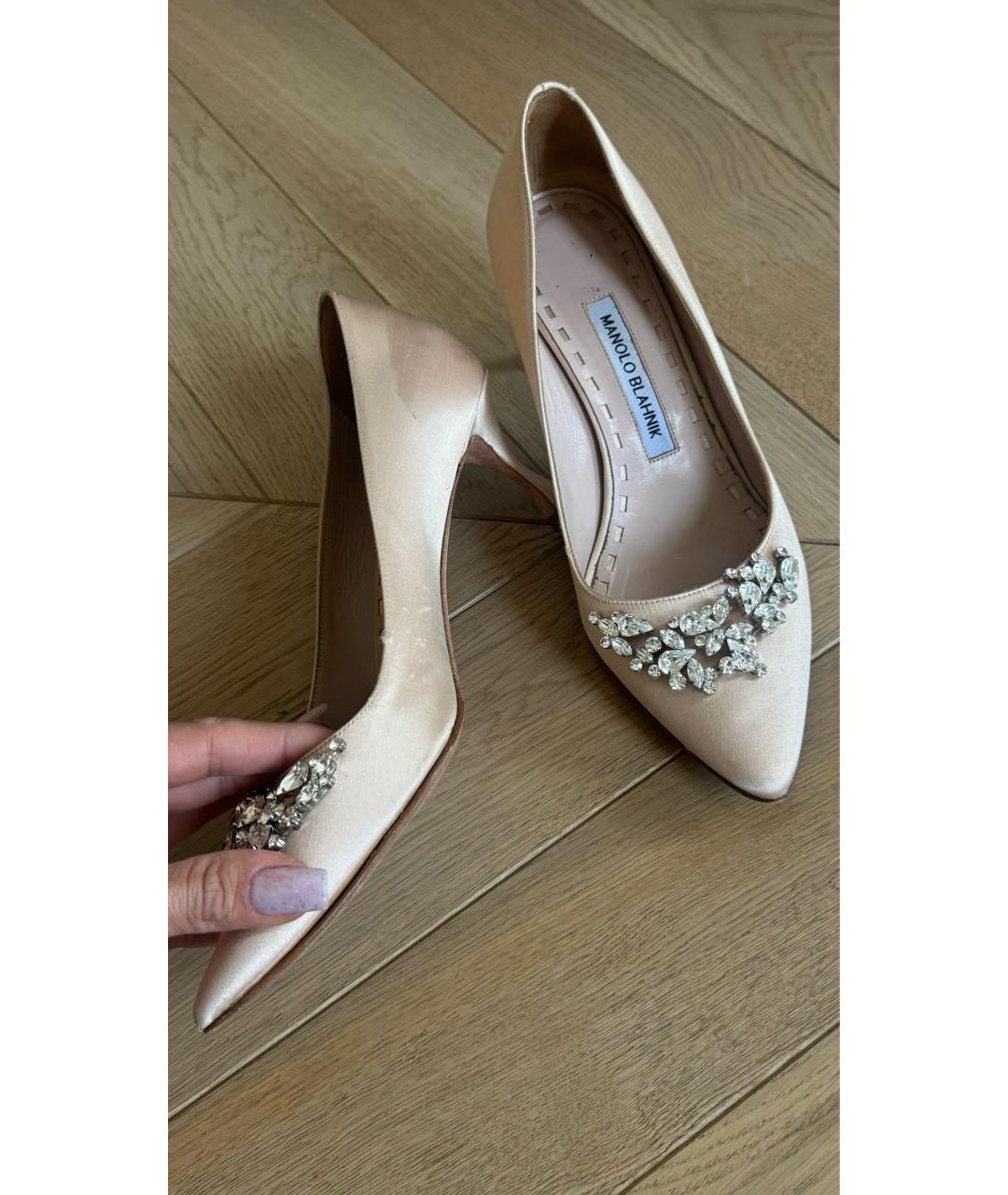MANOLO BLAHNIK Розовые туфли, фото 7