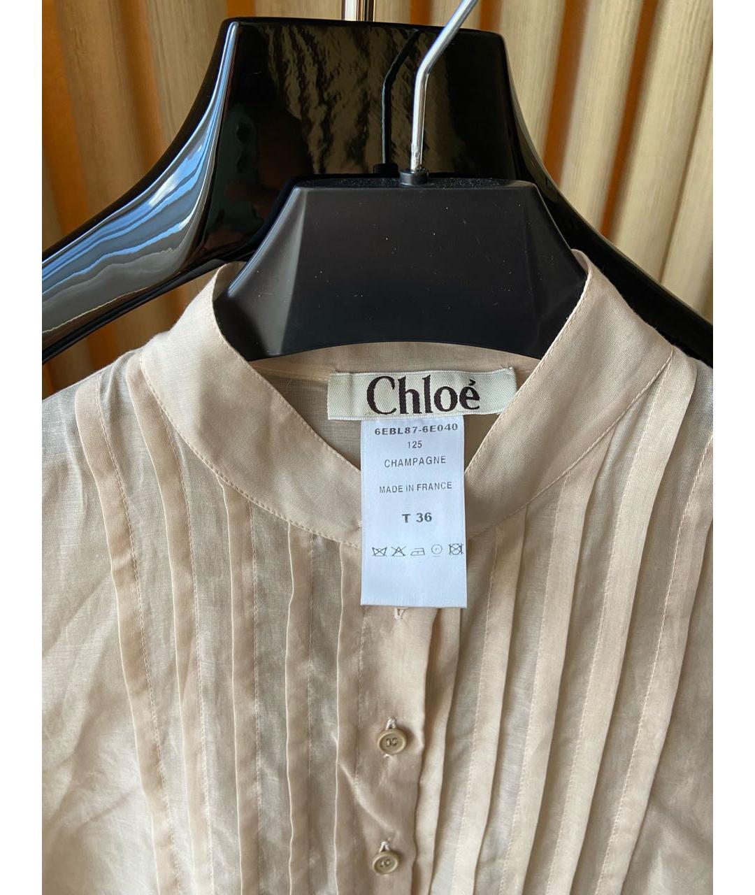 CHLOE Бежевая блузы, фото 2