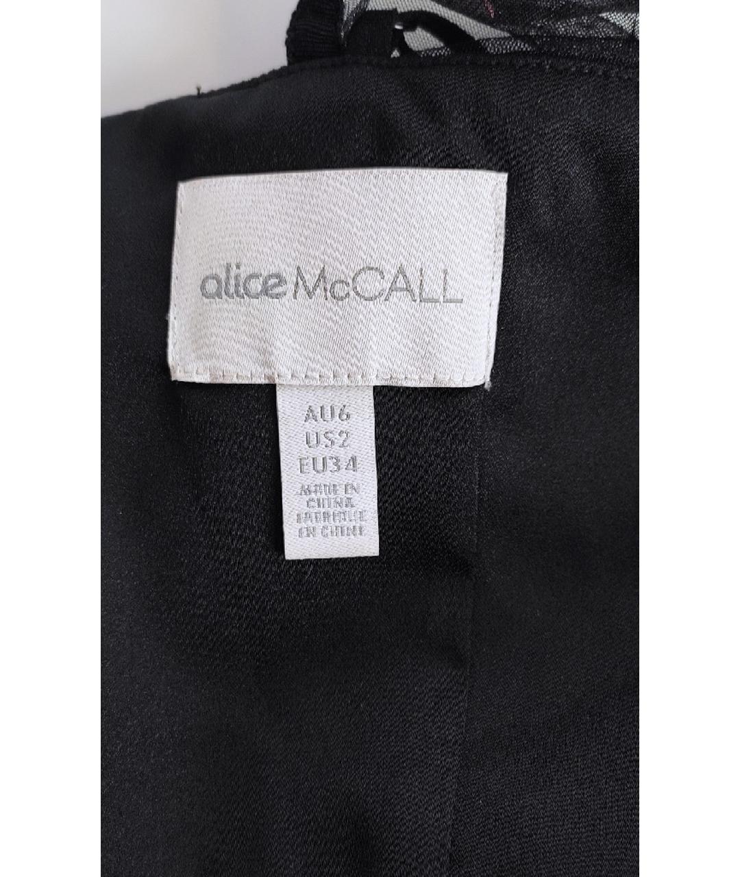 ALICE MCCALL Черное полиэстеровое коктейльное платье, фото 6