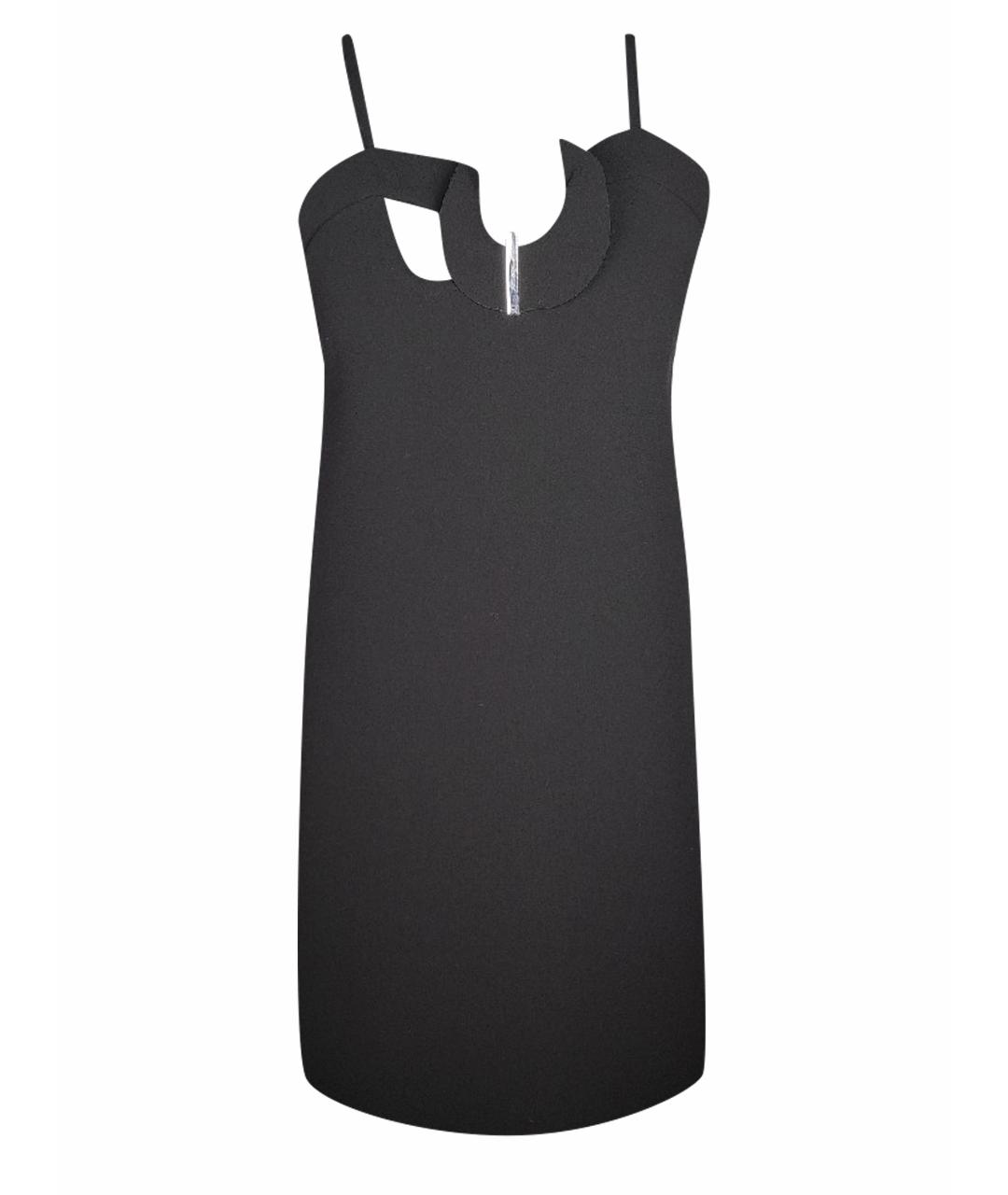 CARVEN Черное полиэстеровое коктейльное платье, фото 1
