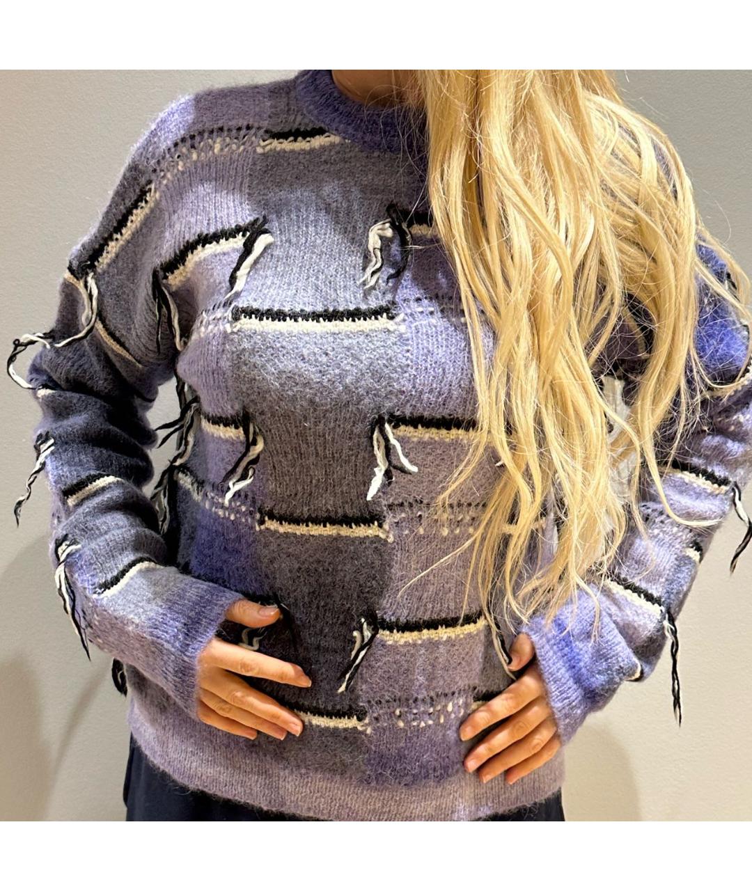 MARNI Фиолетовый шерстяной джемпер / свитер, фото 2