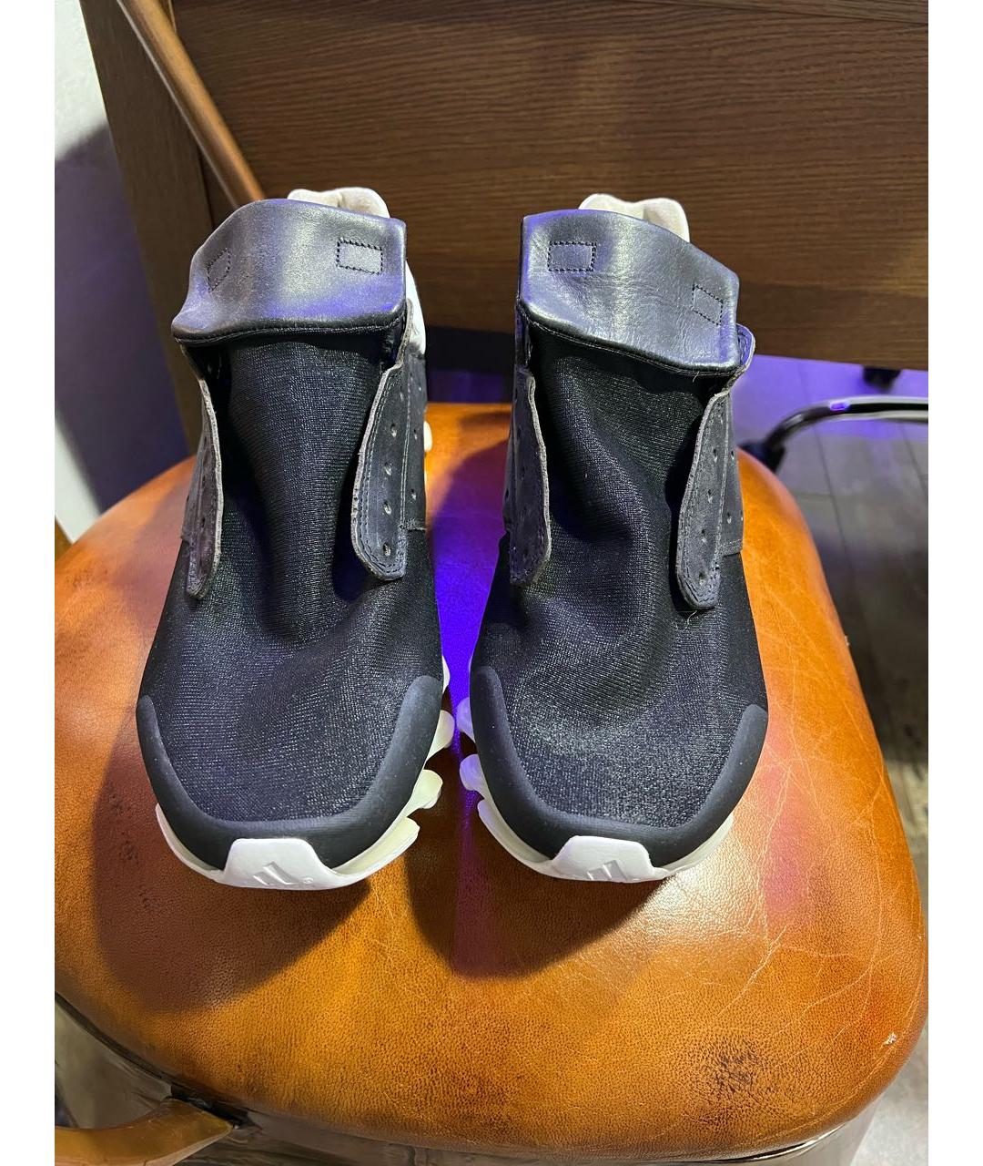 ADIDAS Черные кожаные низкие кроссовки / кеды, фото 2