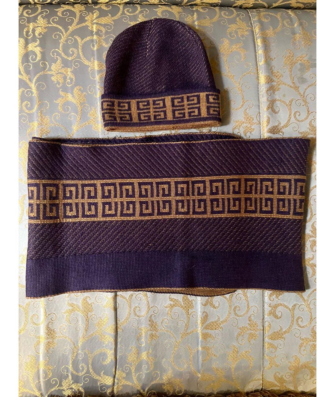 GIVENCHY Фиолетовая шерстяная шапка, фото 4