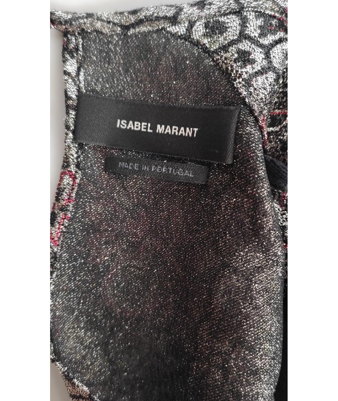ISABEL MARANT Серое шелковое коктейльное платье, фото 5