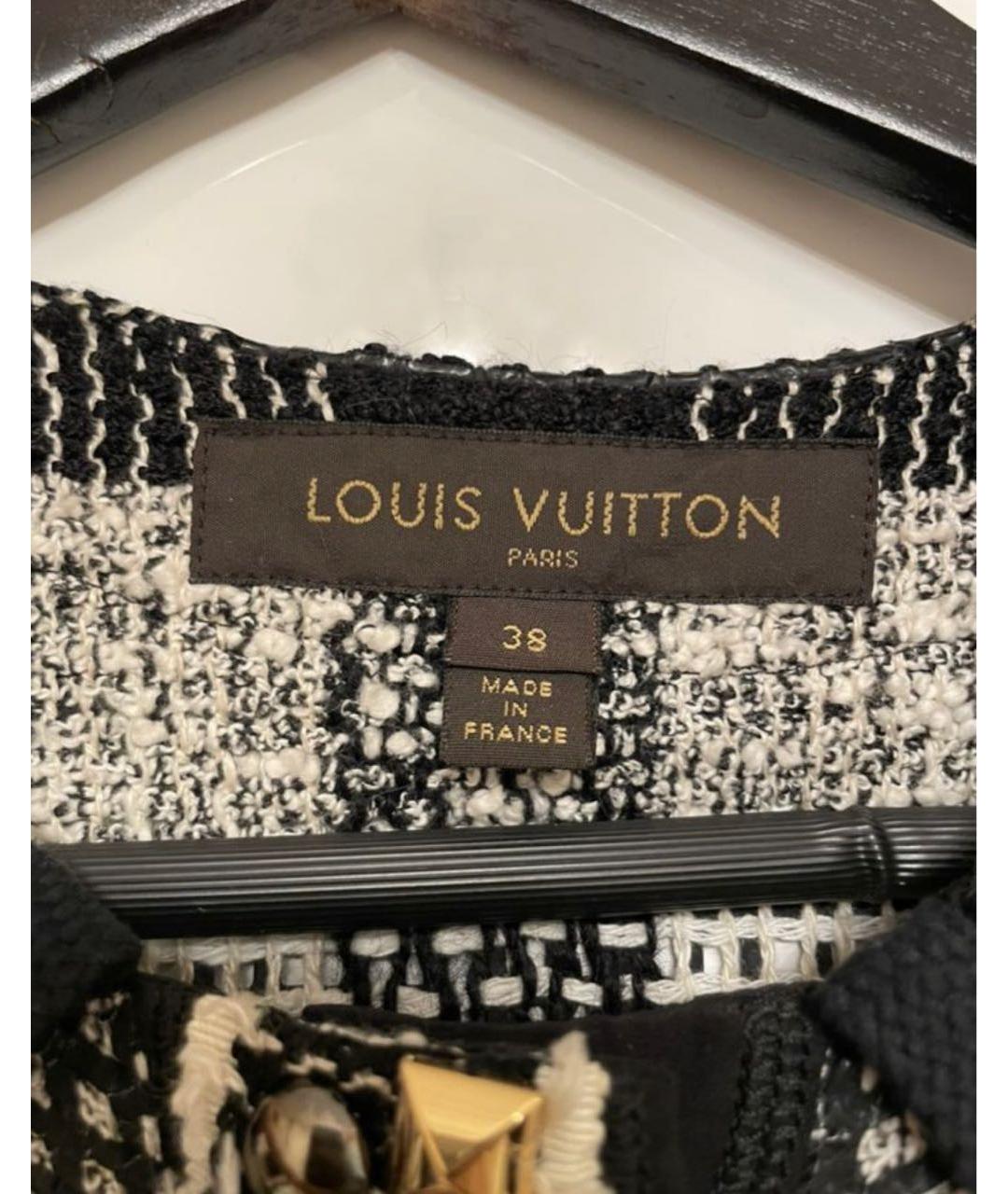 LOUIS VUITTON PRE-OWNED Черное пальто, фото 3