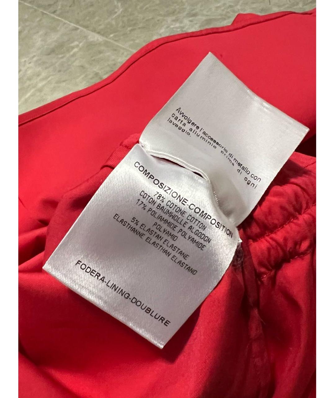 GUCCI Красная хлопко-эластановая рубашка, фото 8