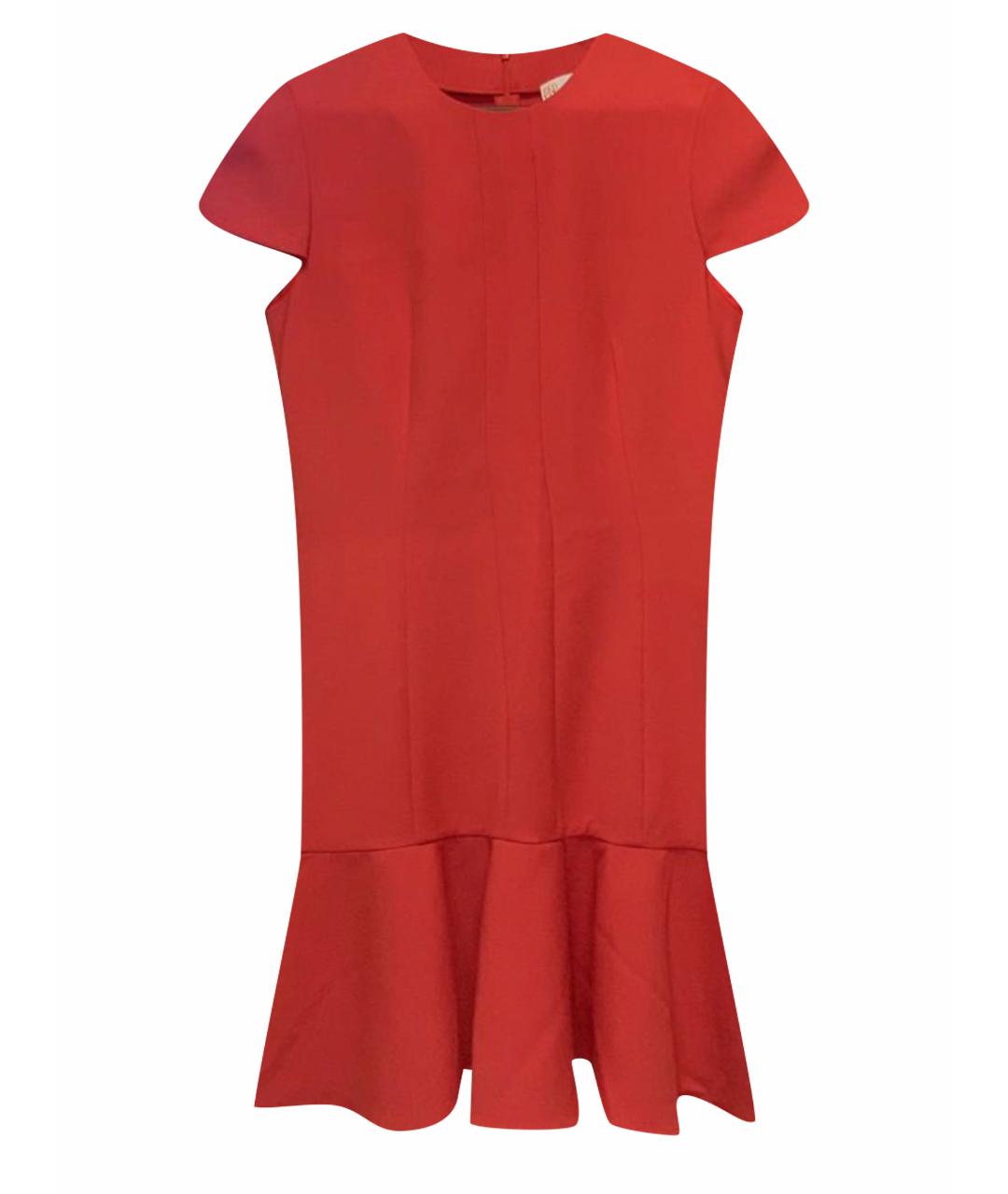 RED VALENTINO Коралловое коктейльное платье, фото 1
