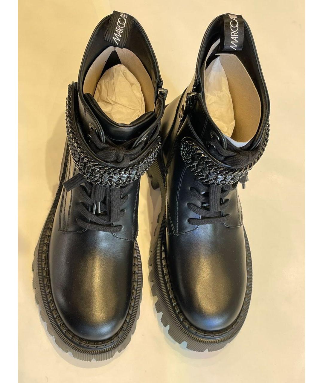 MARC CAIN Черные кожаные ботинки, фото 3