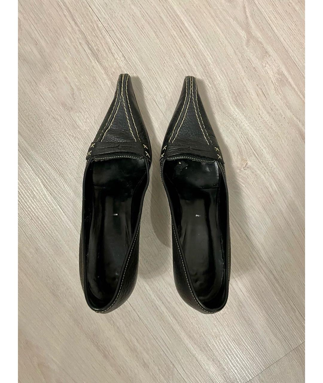 VICINI Черные кожаные туфли, фото 4