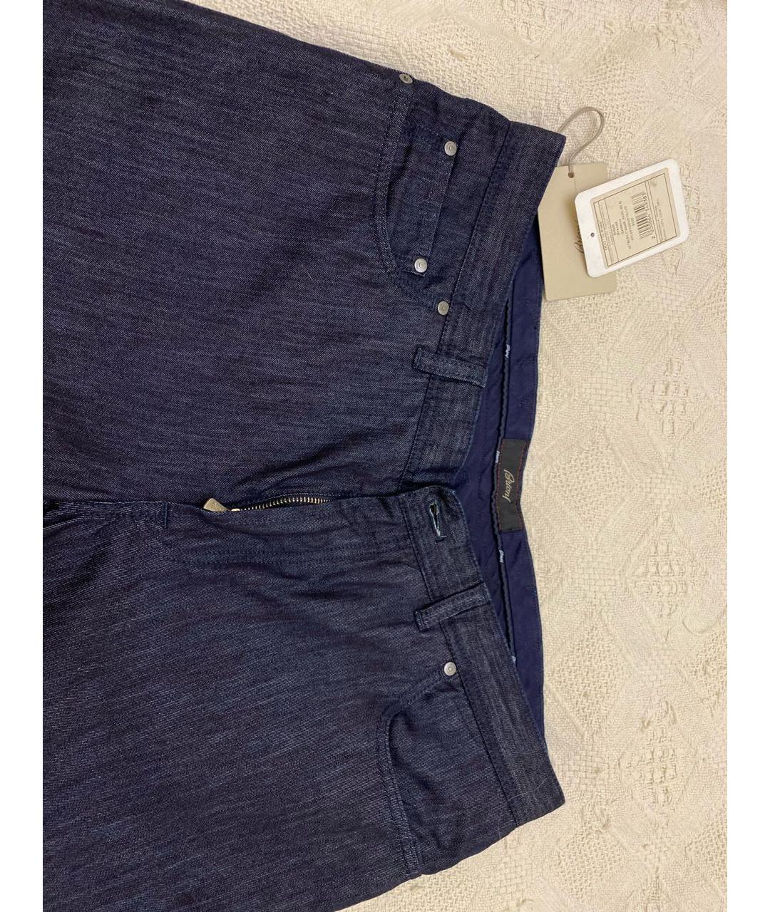 BRIONI Темно-синие прямые джинсы, фото 3
