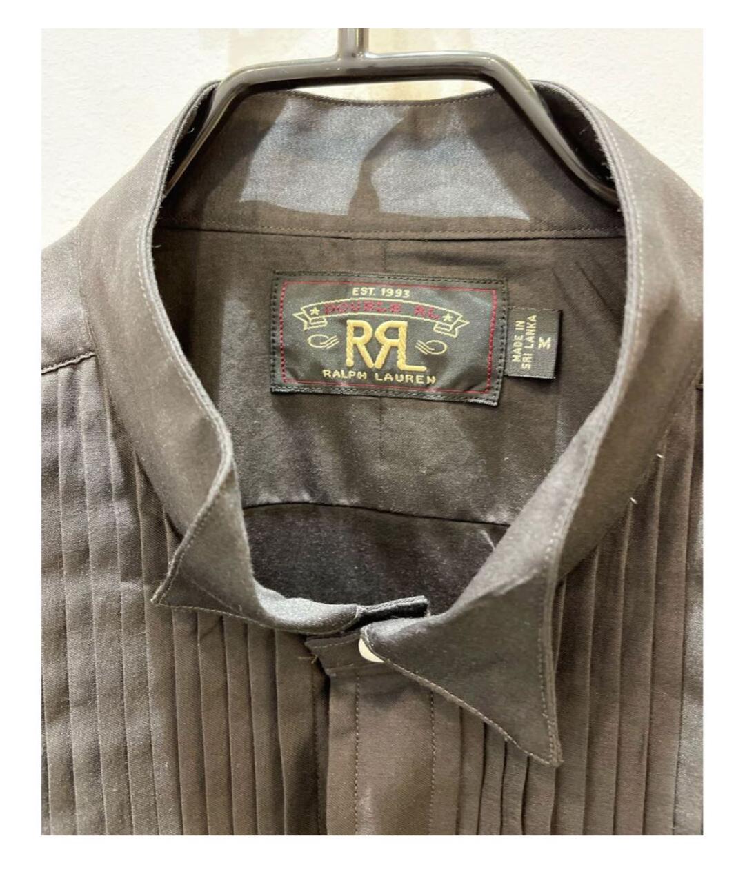 RRL Черная хлопковая кэжуал рубашка, фото 3