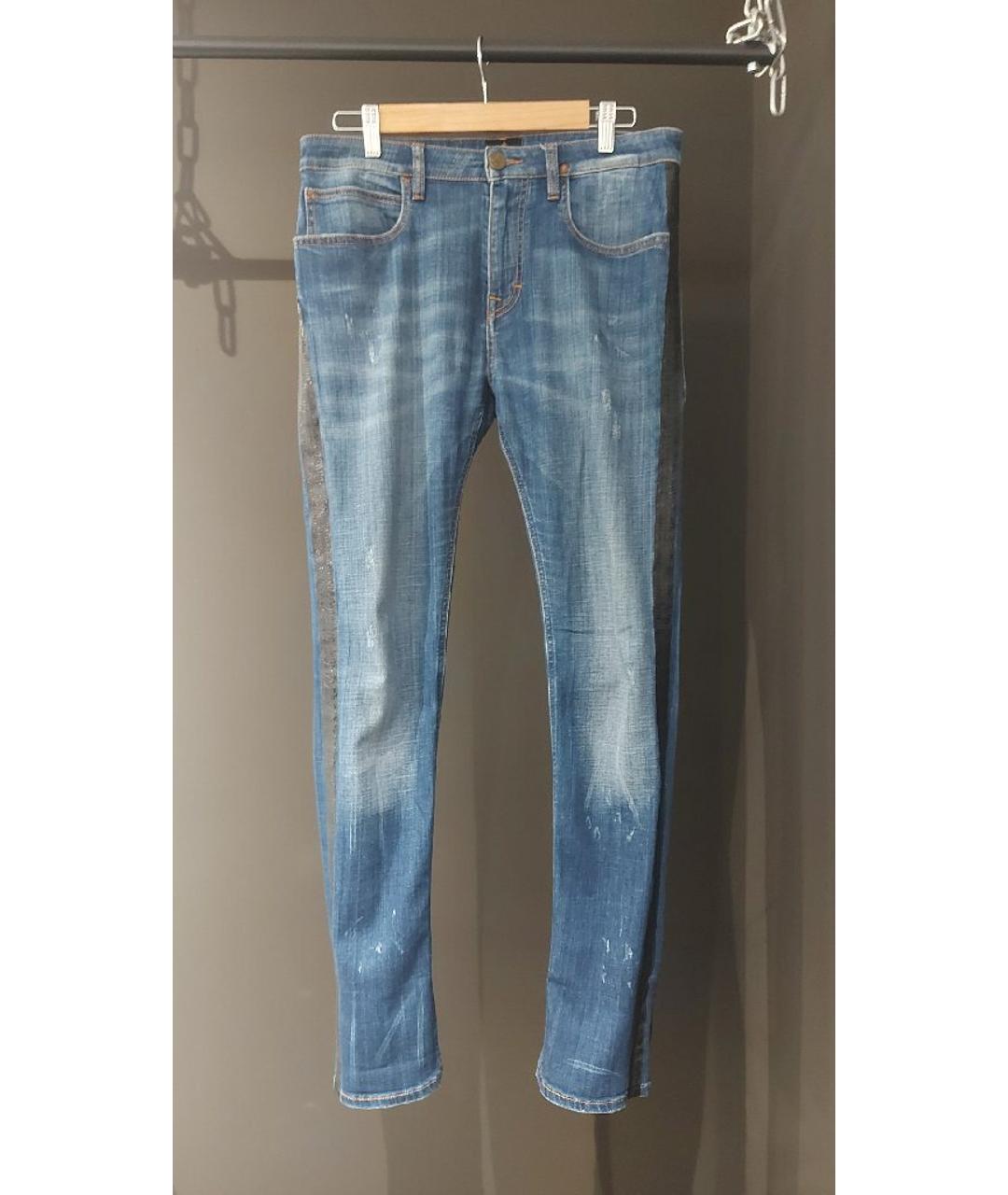 VIVIENNE WESTWOOD Синие хлопковые прямые джинсы, фото 6