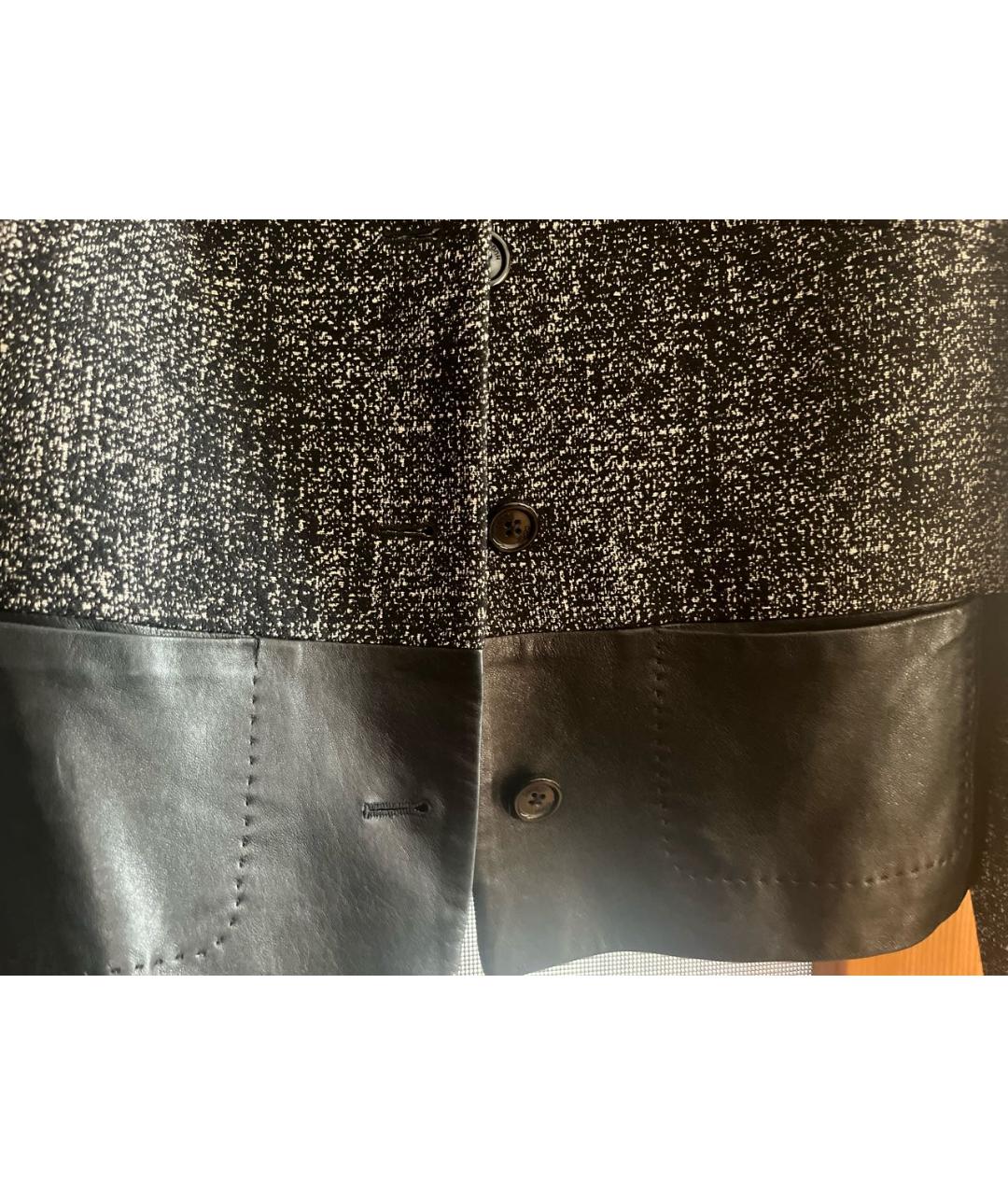 HUGO BOSS Черный твидовый жакет/пиджак, фото 4