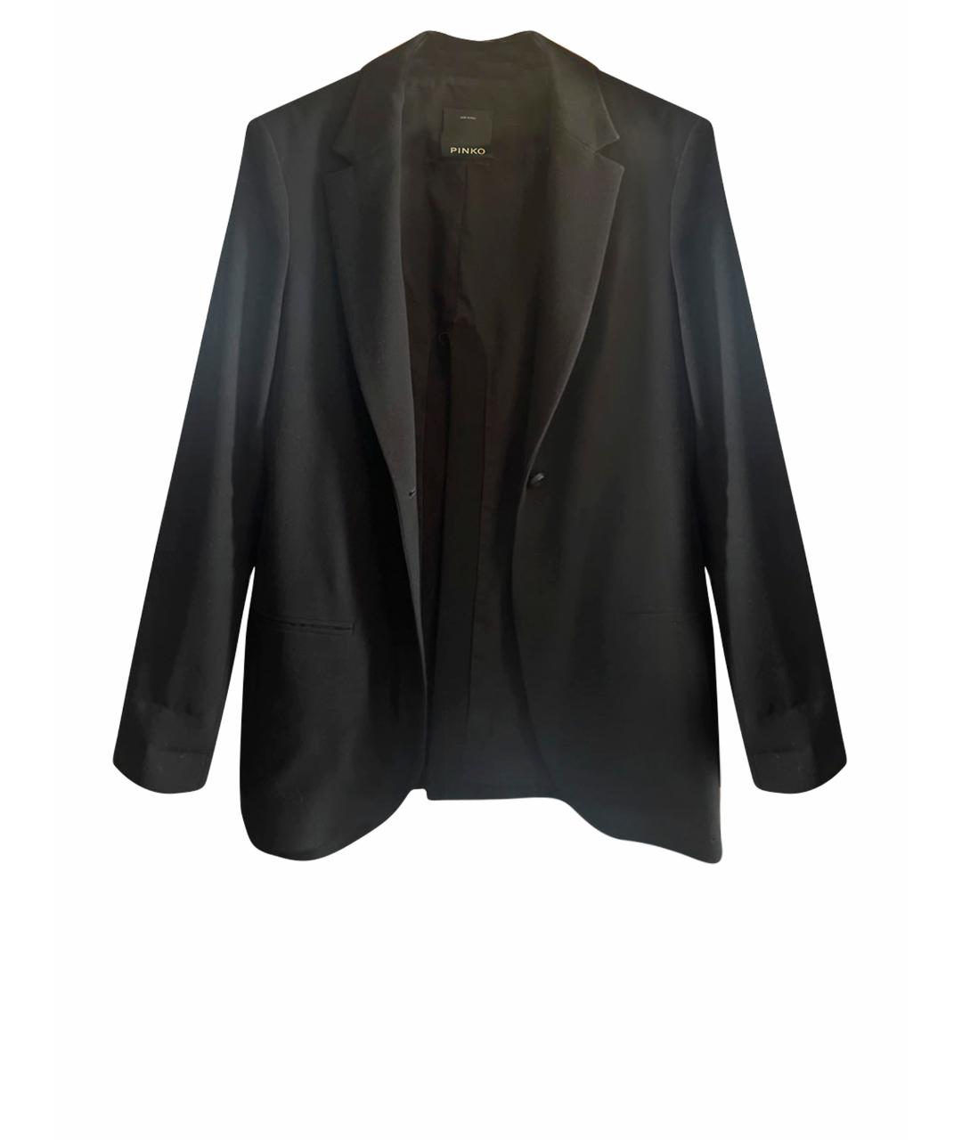 PINKO Черный полиэстеровый жакет/пиджак, фото 1