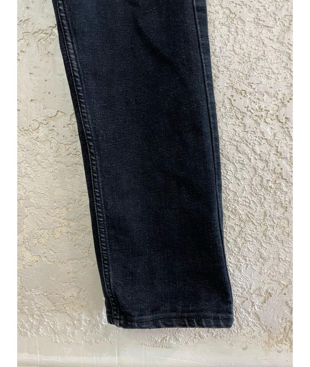 COACH Темно-синие хлопковые прямые джинсы, фото 3
