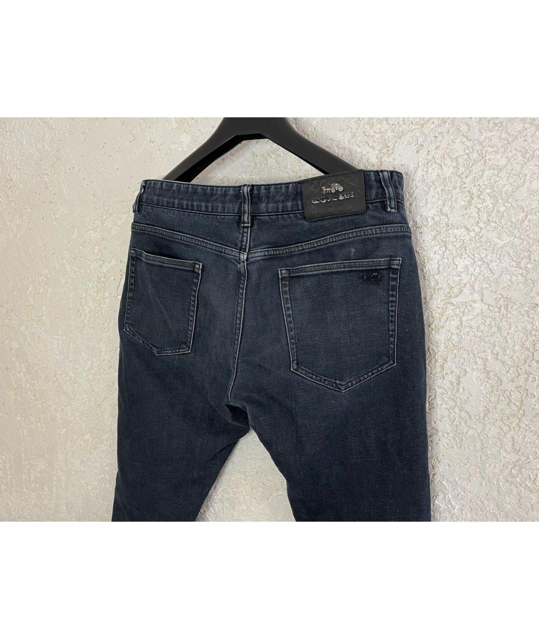 COACH Темно-синие хлопковые прямые джинсы, фото 4
