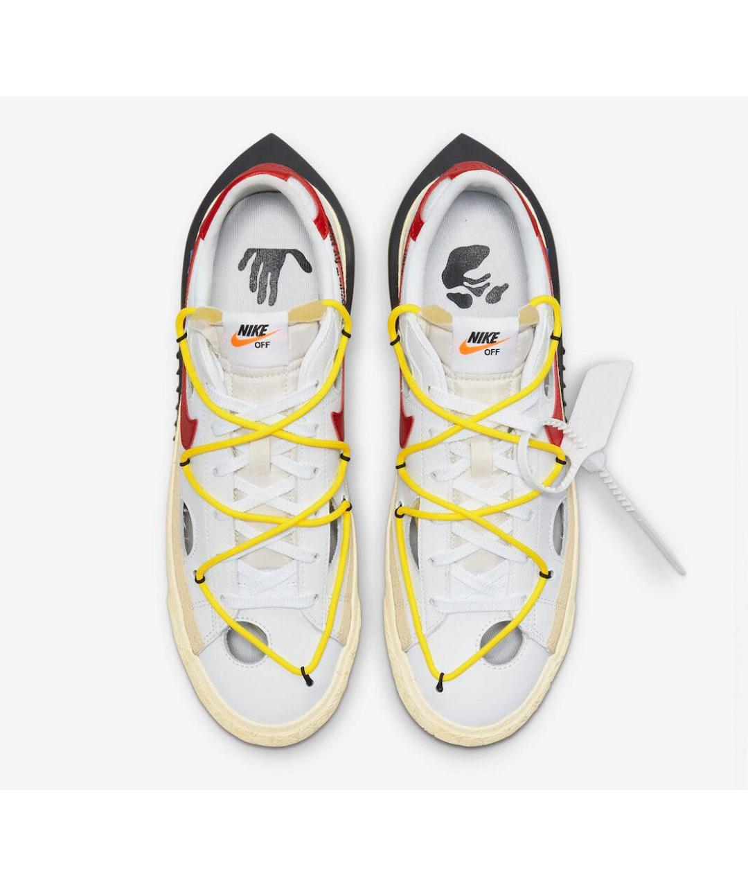 NIKE Бежевые кожаные кроссовки, фото 3