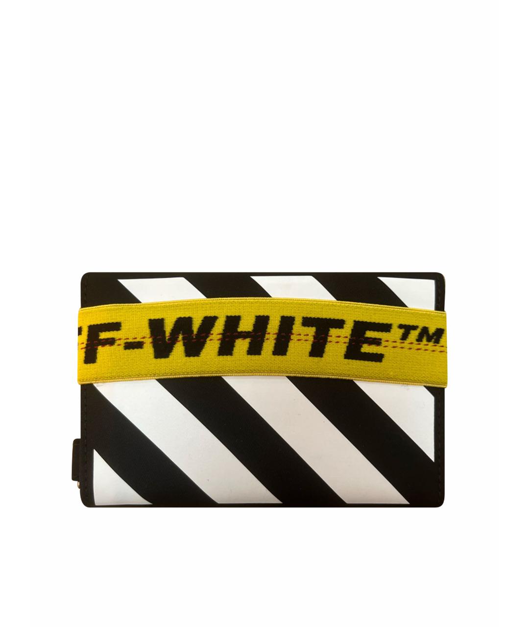 OFF-WHITE Черный полиуретановый кошелек, фото 1