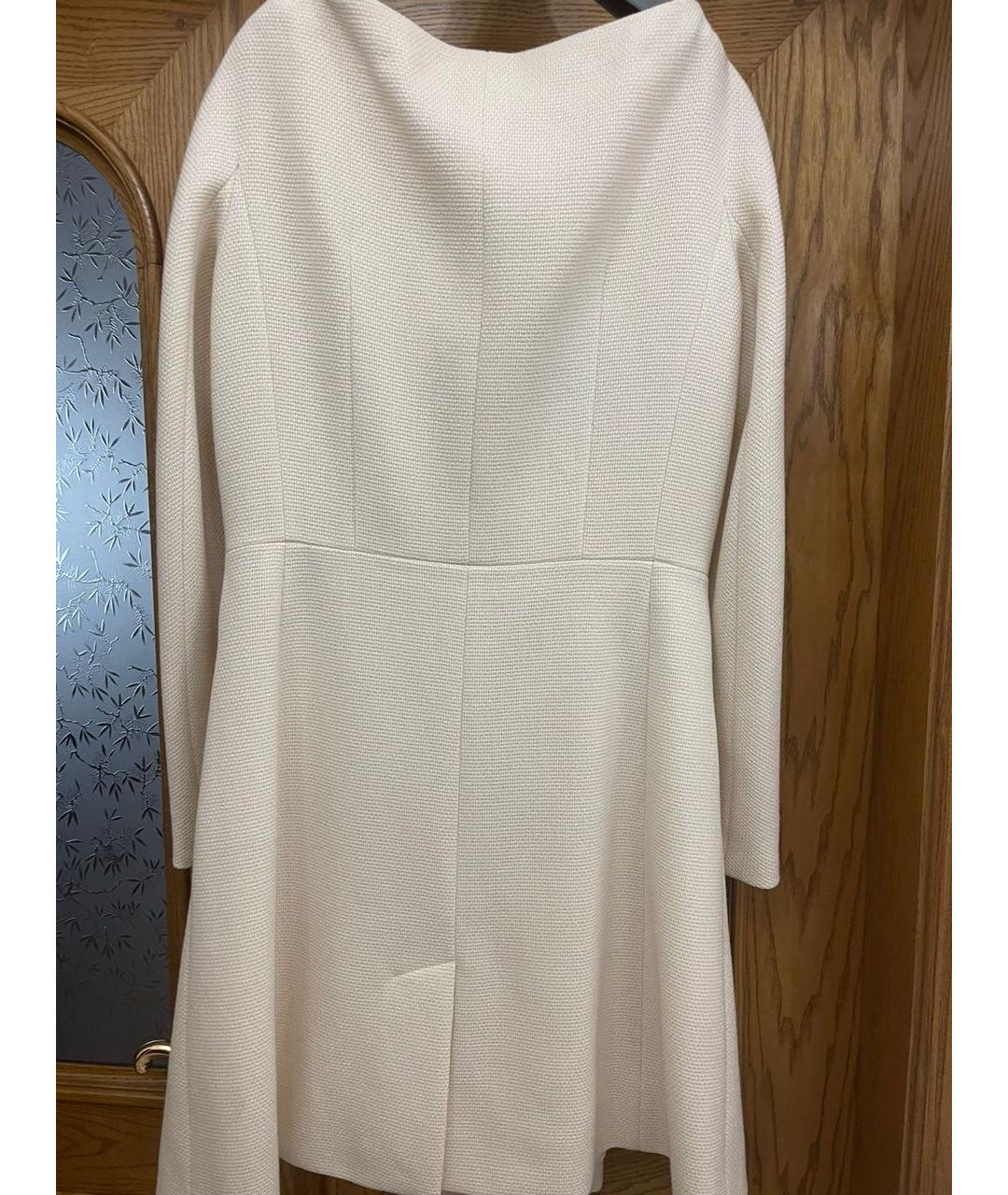 CHRISTIAN DIOR PRE-OWNED Белое вискозное пальто, фото 3
