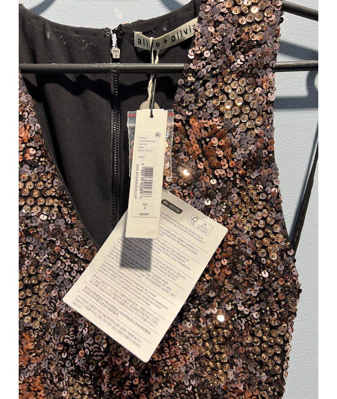 ALICE+OLIVIA Полиэстеровое вечернее платье, фото 3