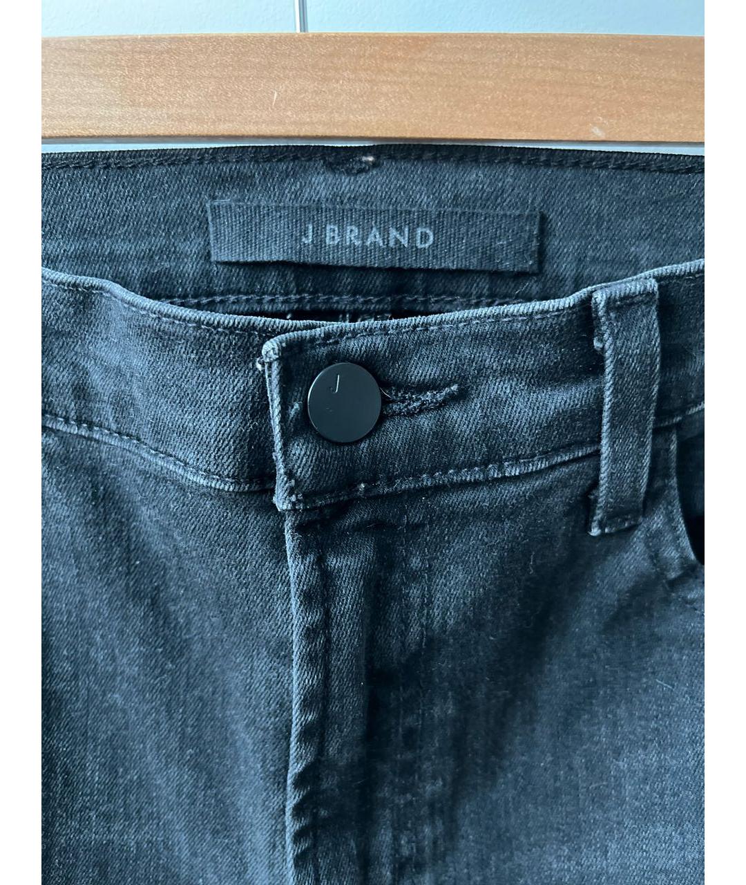 JBRAND Черные хлопко-лиоцелловые прямые джинсы, фото 3