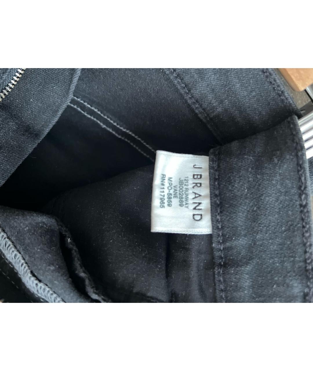 JBRAND Черные хлопко-лиоцелловые прямые джинсы, фото 5