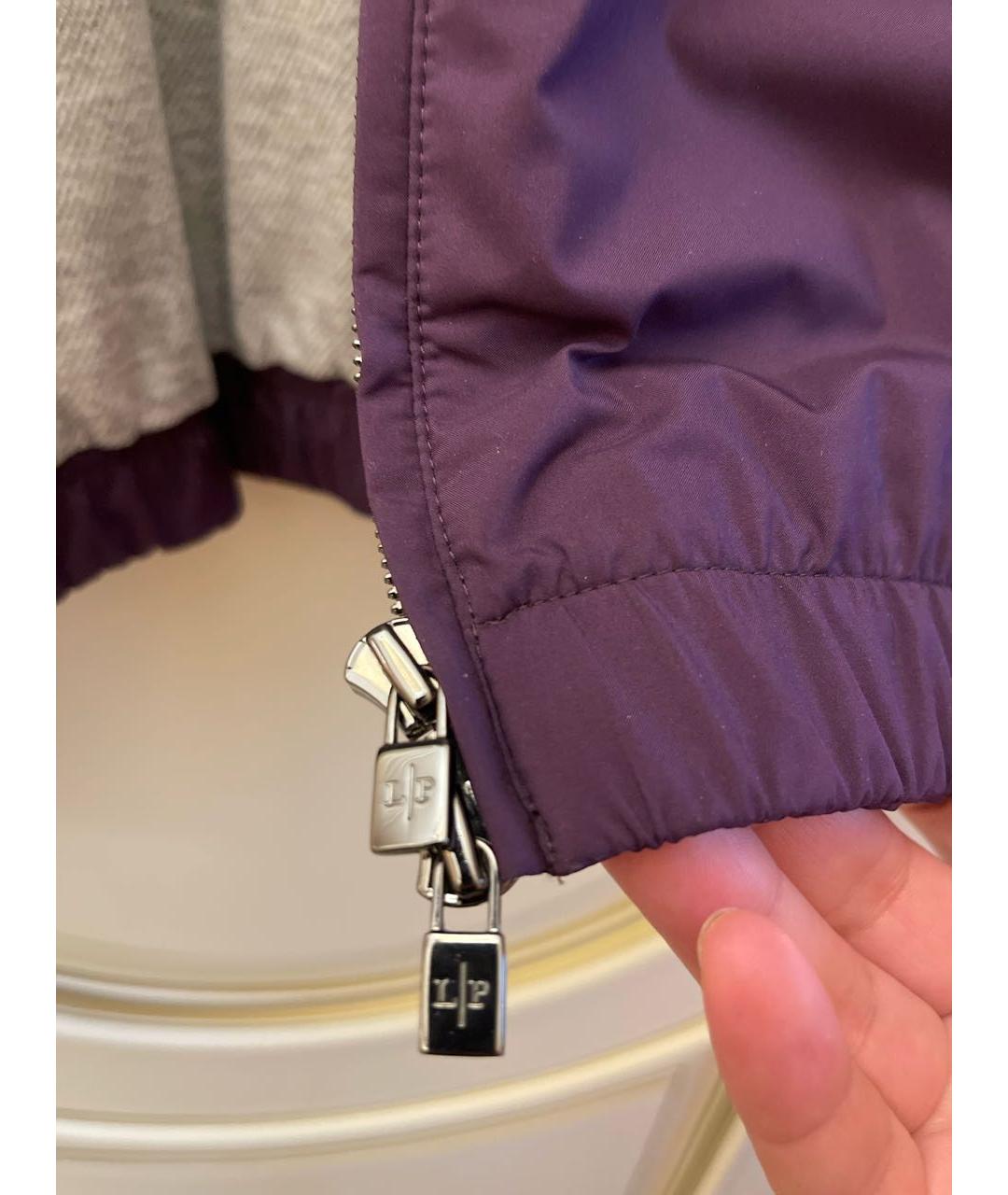 LORO PIANA Фиолетовая шерстяная куртка, фото 5