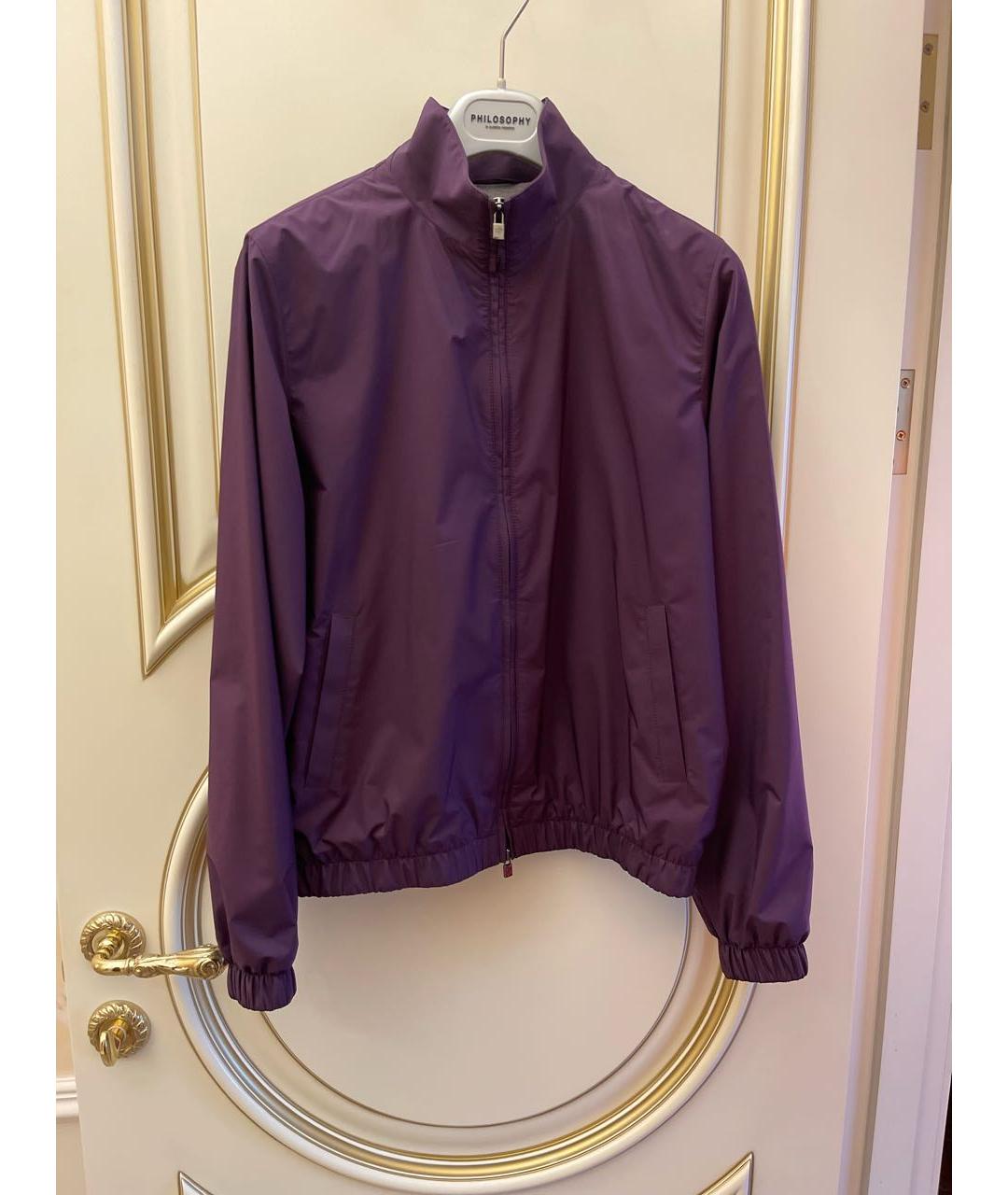 LORO PIANA Фиолетовая шерстяная куртка, фото 6