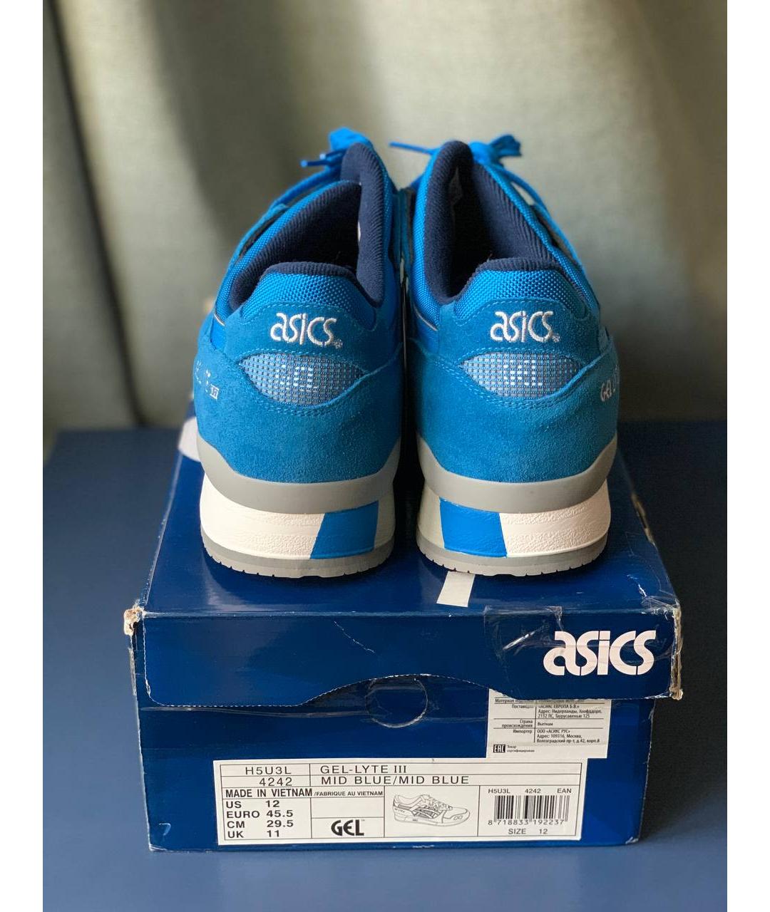 ASICS Синие низкие кроссовки / кеды, фото 4