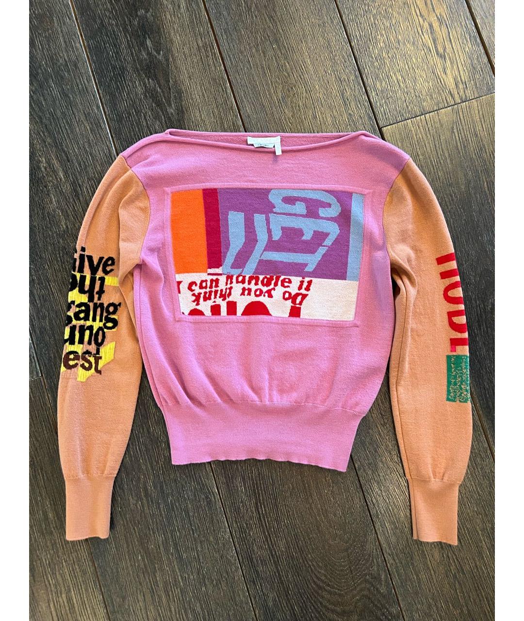 CHLOE Розовый шерстяной джемпер / свитер, фото 2