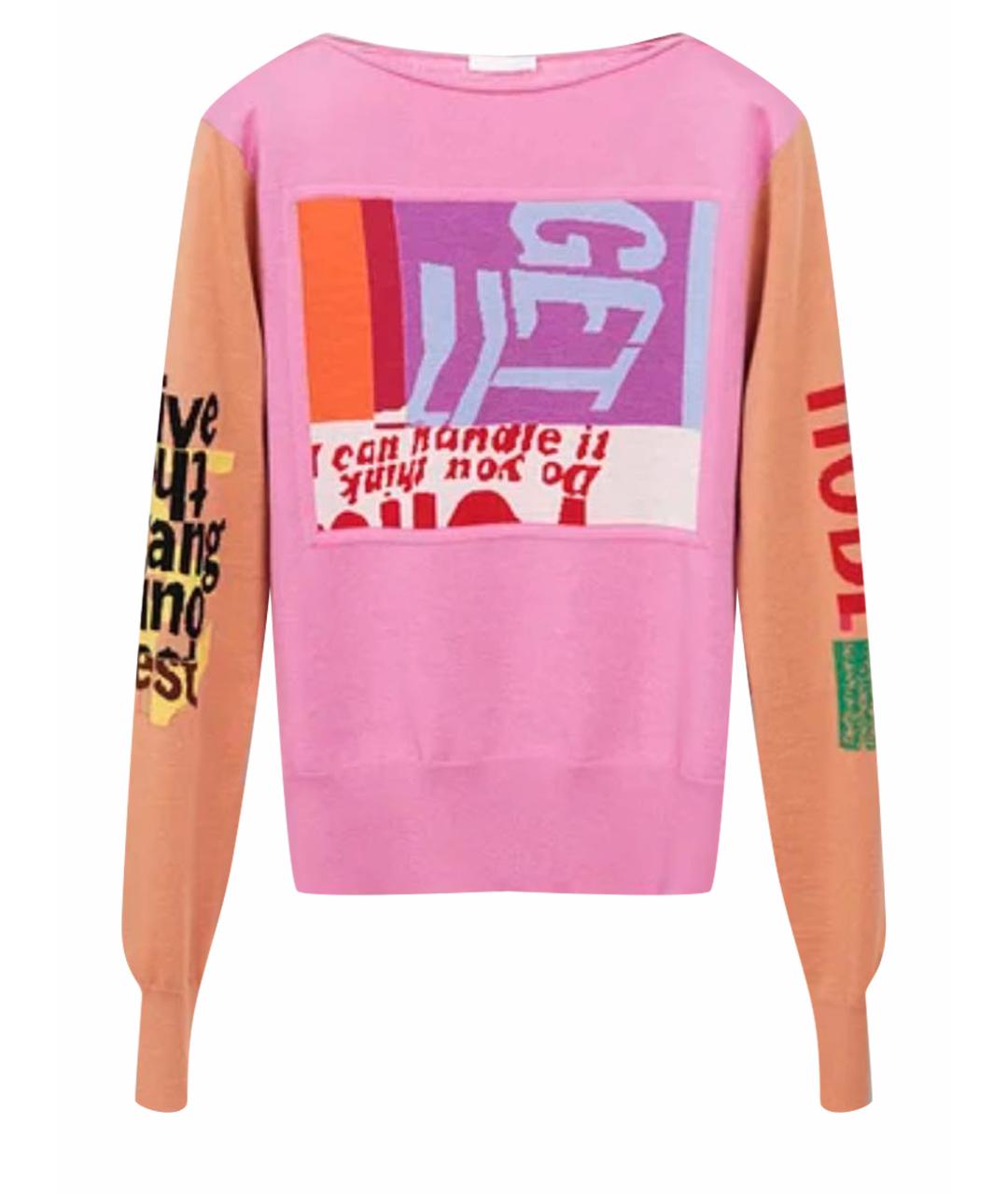 CHLOE Розовый шерстяной джемпер / свитер, фото 1