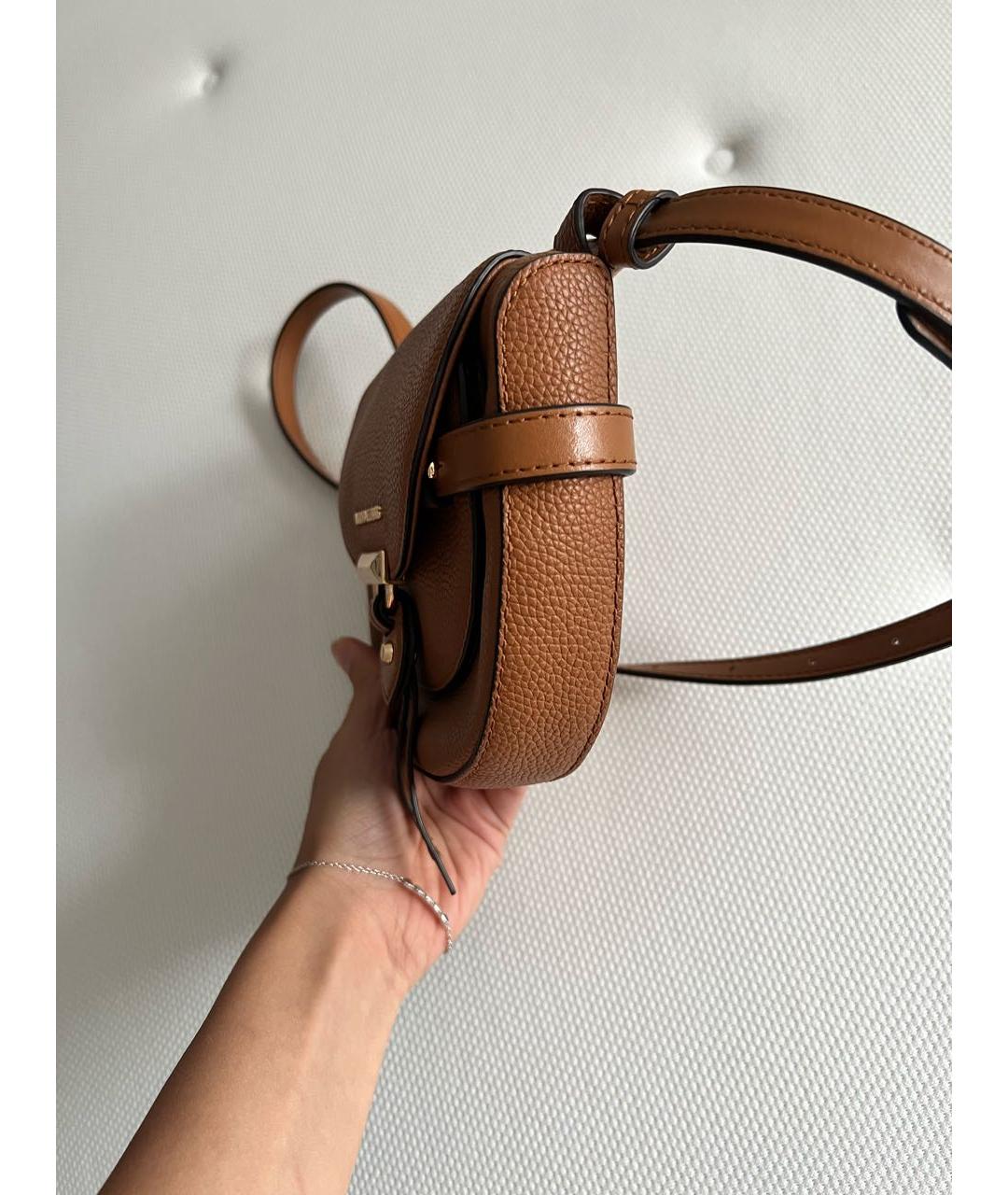 MICHAEL KORS Коричневая кожаная поясная сумка, фото 2
