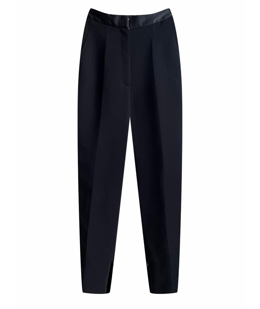 BARBARA BUI Черные вискозные прямые брюки, фото 1