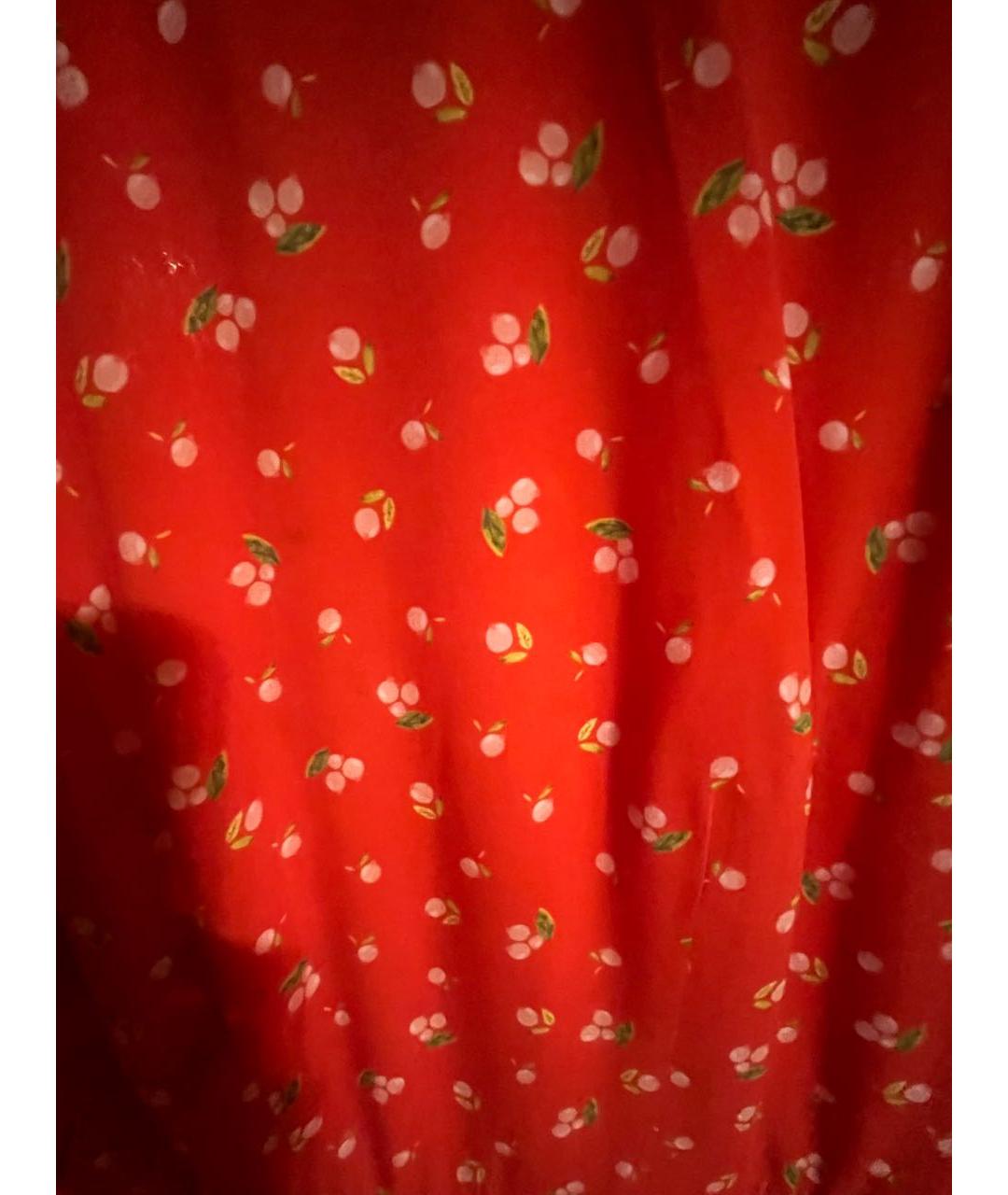 ULYANA SERGEENKO Красное синтетическое платье, фото 3