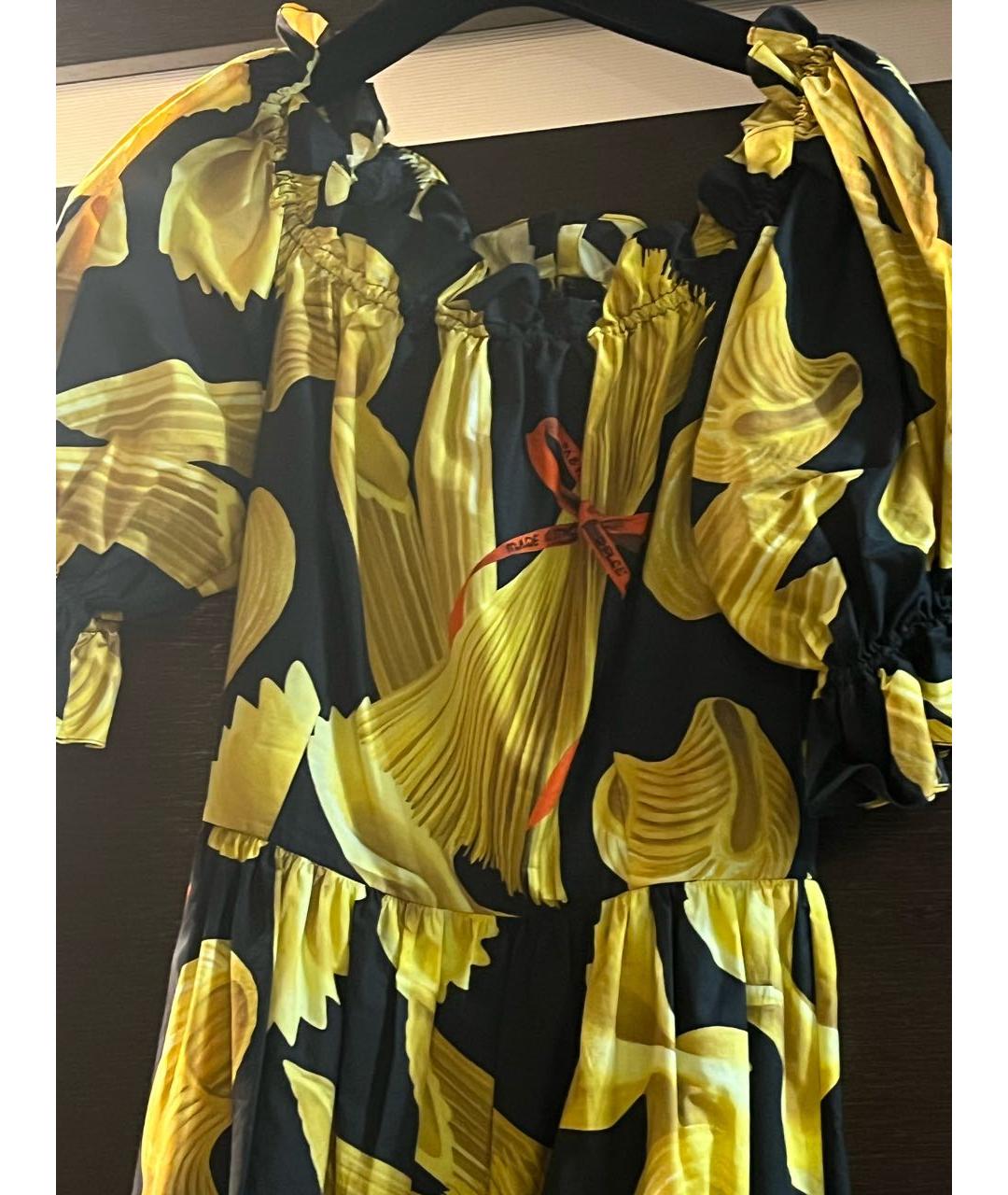 DOLCE&GABBANA Черное синтетическое коктейльное платье, фото 2