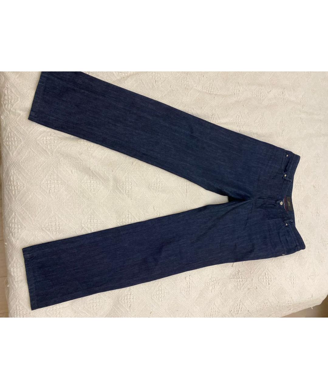 BRIONI Темно-синие хлопковые прямые джинсы, фото 8