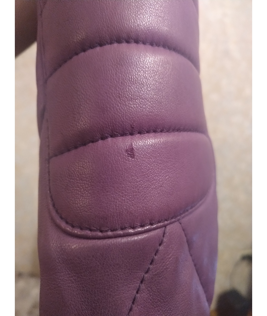 BALMAIN Фиолетовая кожаная куртка, фото 7