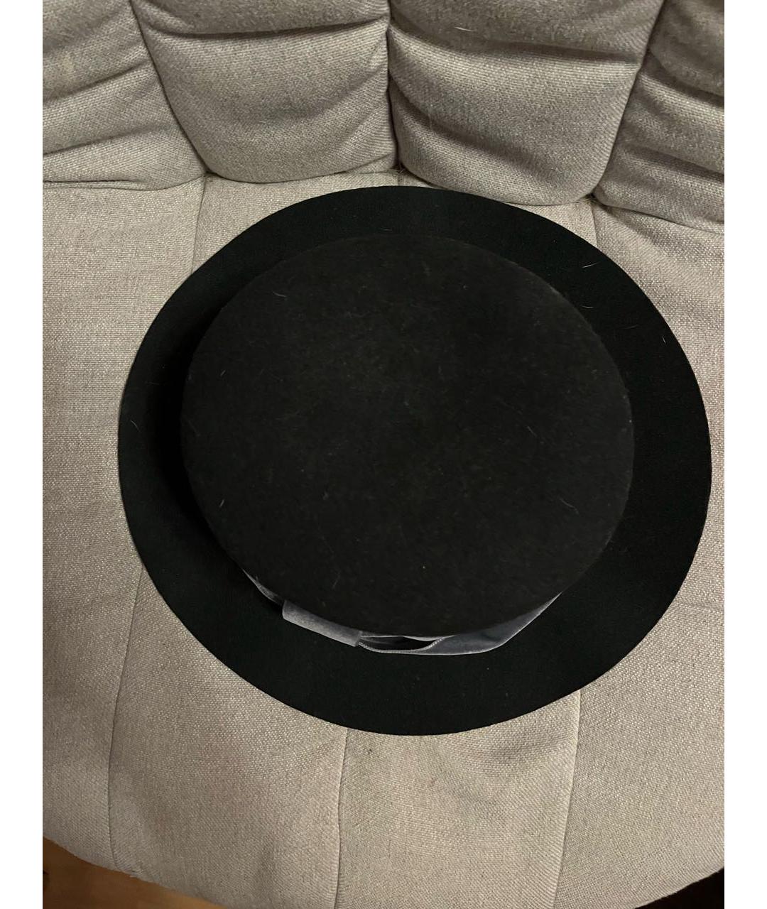 EMPORIO ARMANI Темно-синяя шерстяная шляпа, фото 3