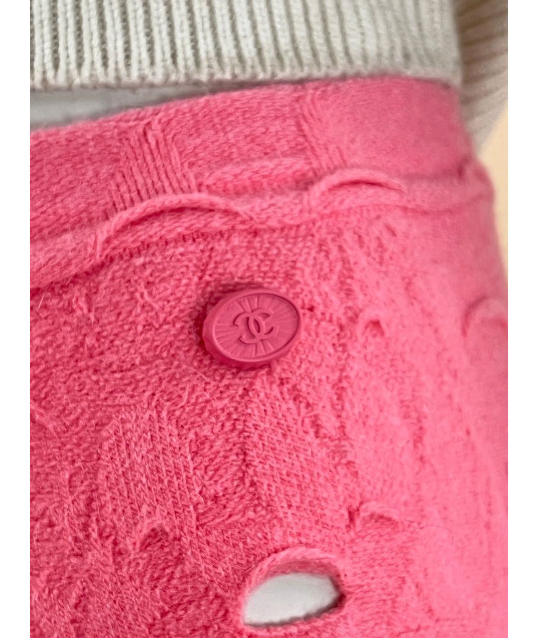 CHANEL PRE-OWNED Розовые брюки узкие, фото 7