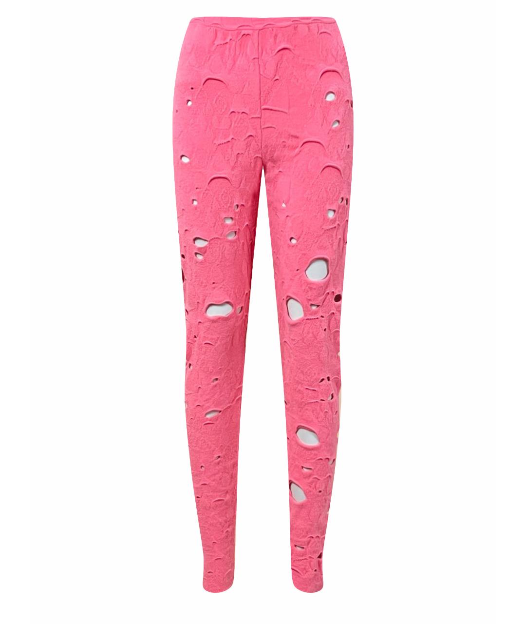CHANEL PRE-OWNED Розовые брюки узкие, фото 1