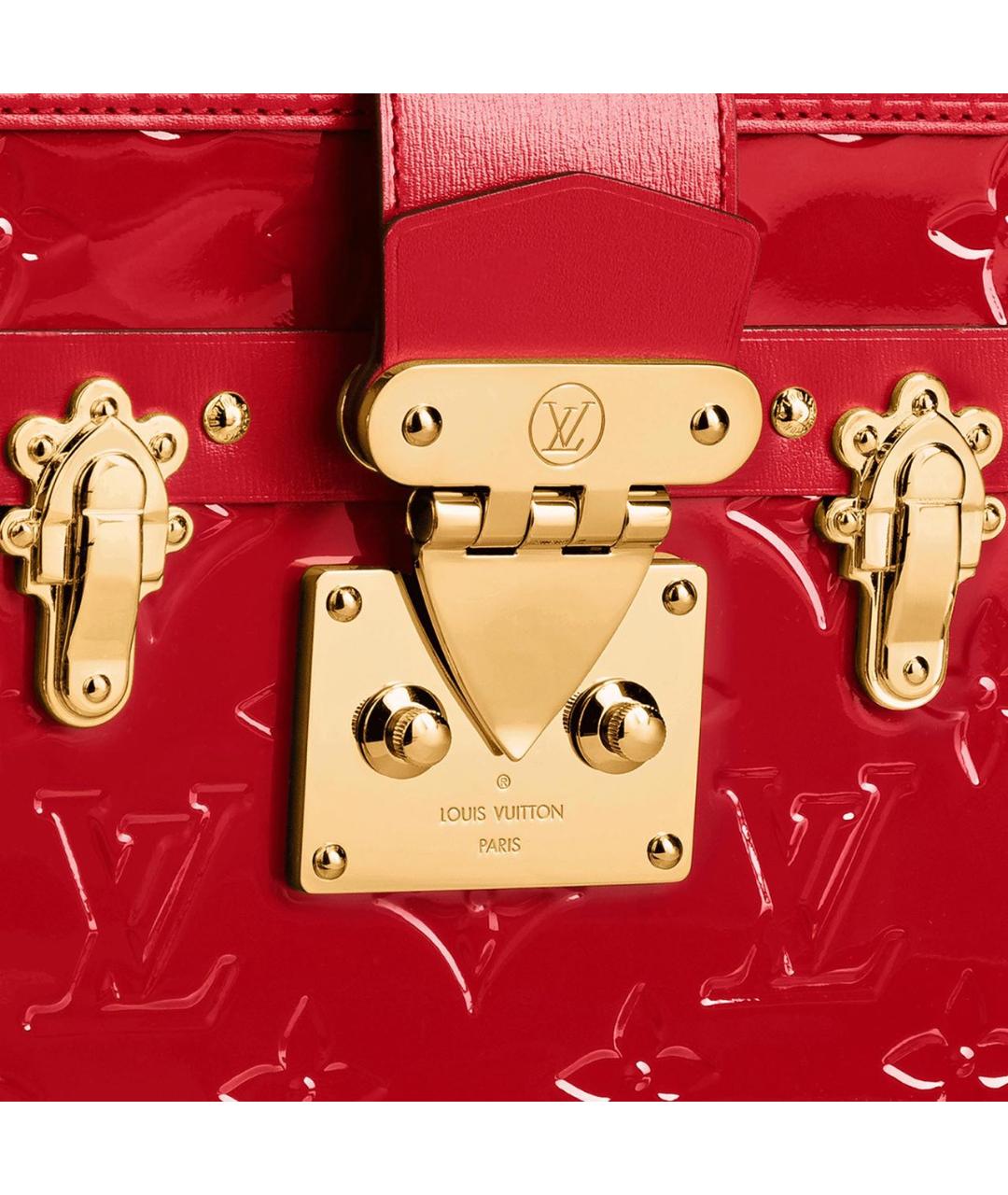 LOUIS VUITTON PRE-OWNED Красная кожаная сумка через плечо, фото 3