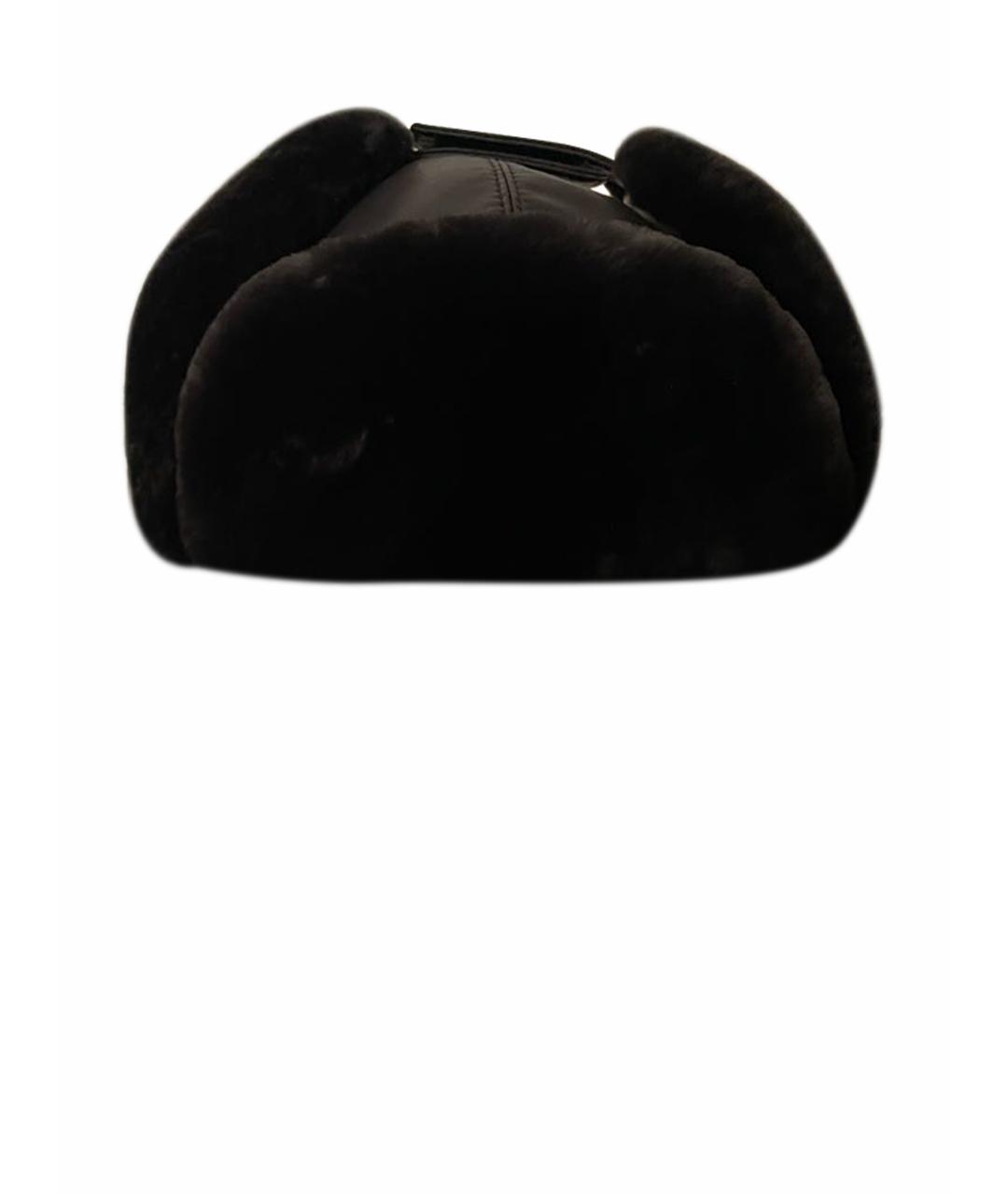 ZILLI Черная кожаная шапка, фото 1