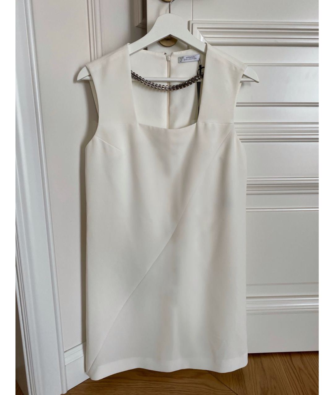 VERSACE COLLECTION Белое полиэстеровое вечернее платье, фото 7