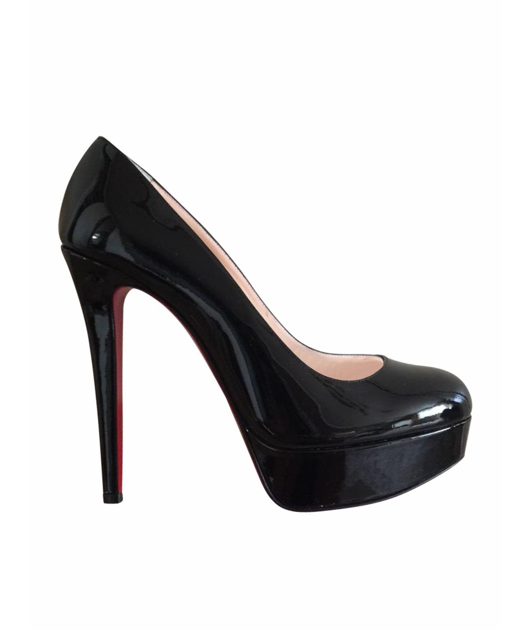 CHRISTIAN LOUBOUTIN Черные туфли из лакированной кожи, фото 1