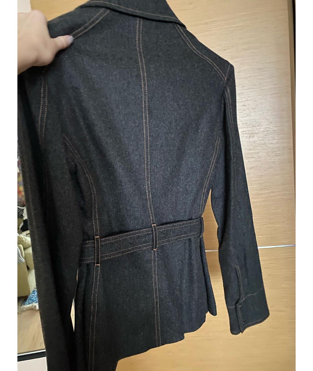 GIANFRANCO FERRE Серый шерстяной жакет/пиджак, фото 2