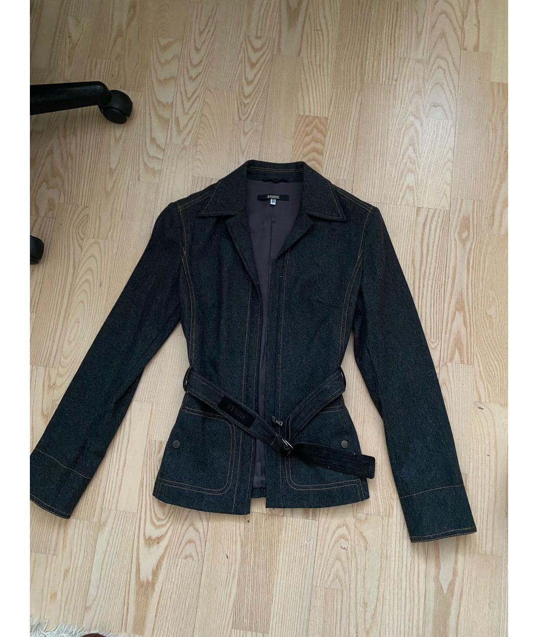 GIANFRANCO FERRE Серый шерстяной жакет/пиджак, фото 6