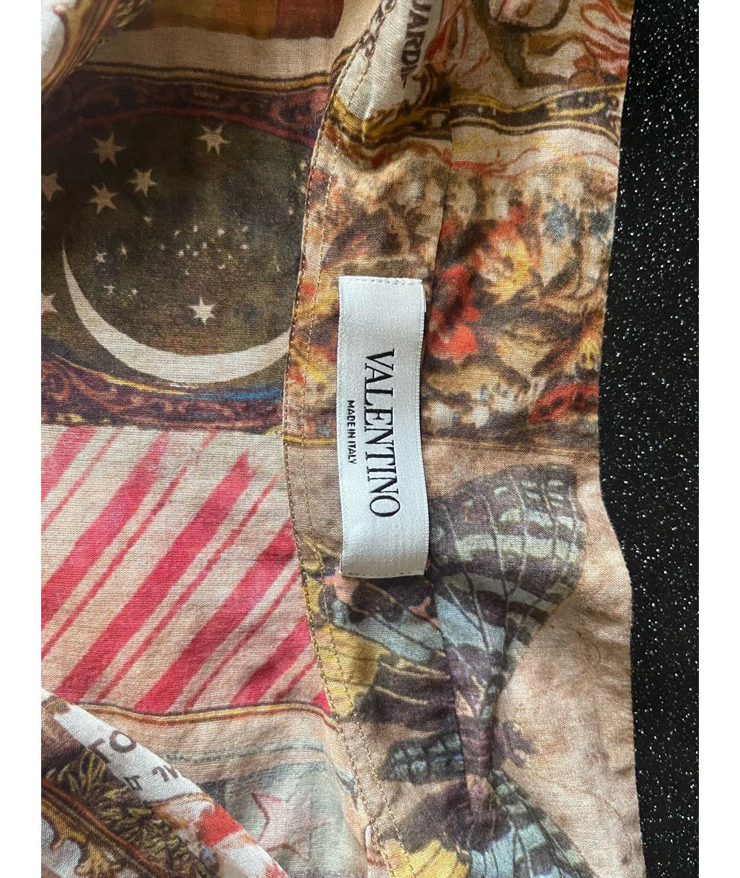 VALENTINO Горчичная вискозная рубашка, фото 3