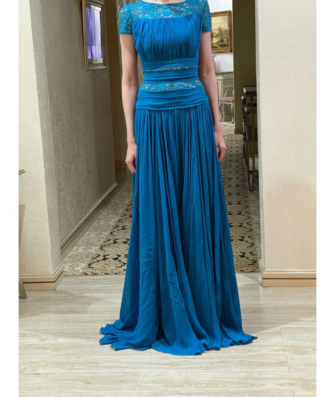 ELIE SAAB Синее вечернее платье, фото 4