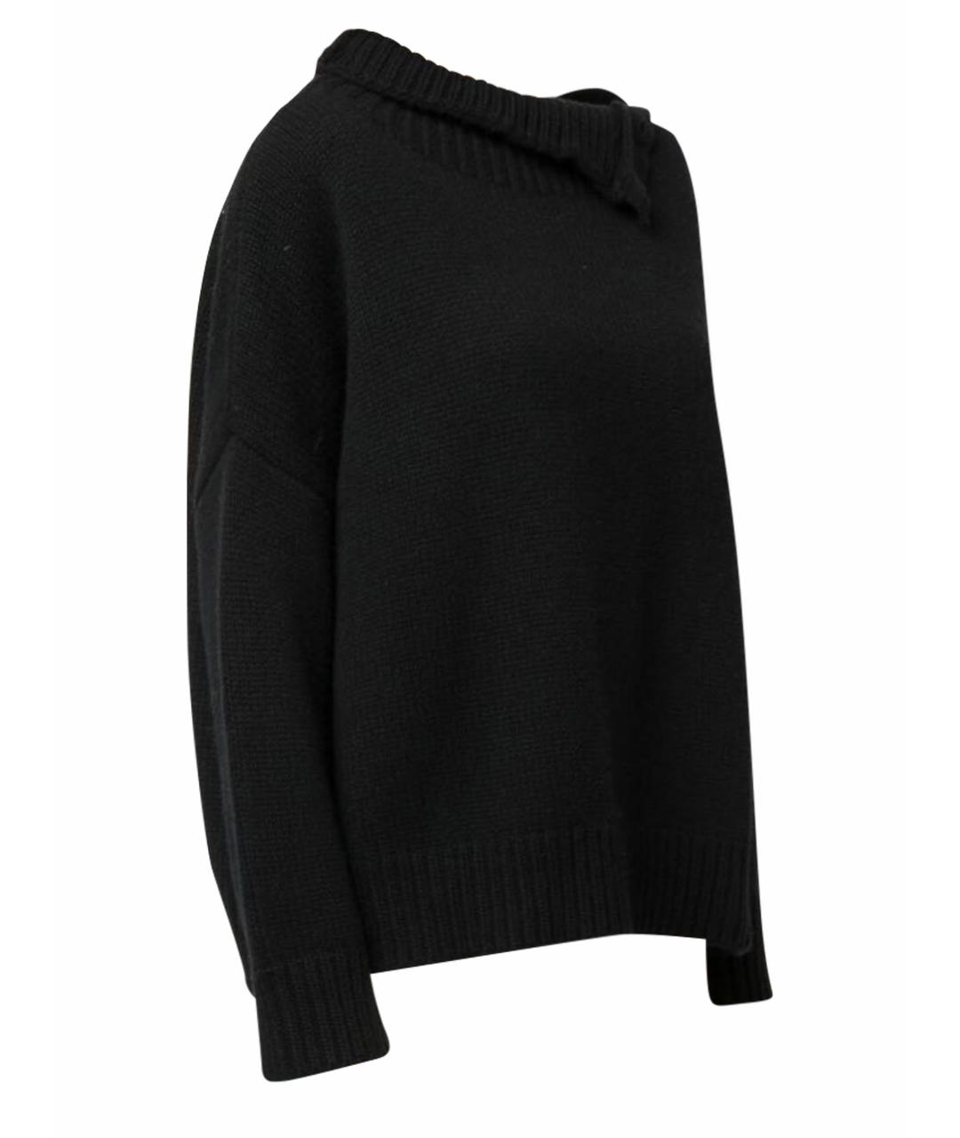 YVES SALOMON Черный шерстяной джемпер / свитер, фото 1